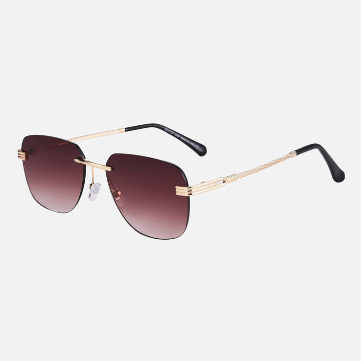 Suné™ Lunar sunglasses for women by Emma & Rose Manhattan, stylish round frame with dark tinted lenses.