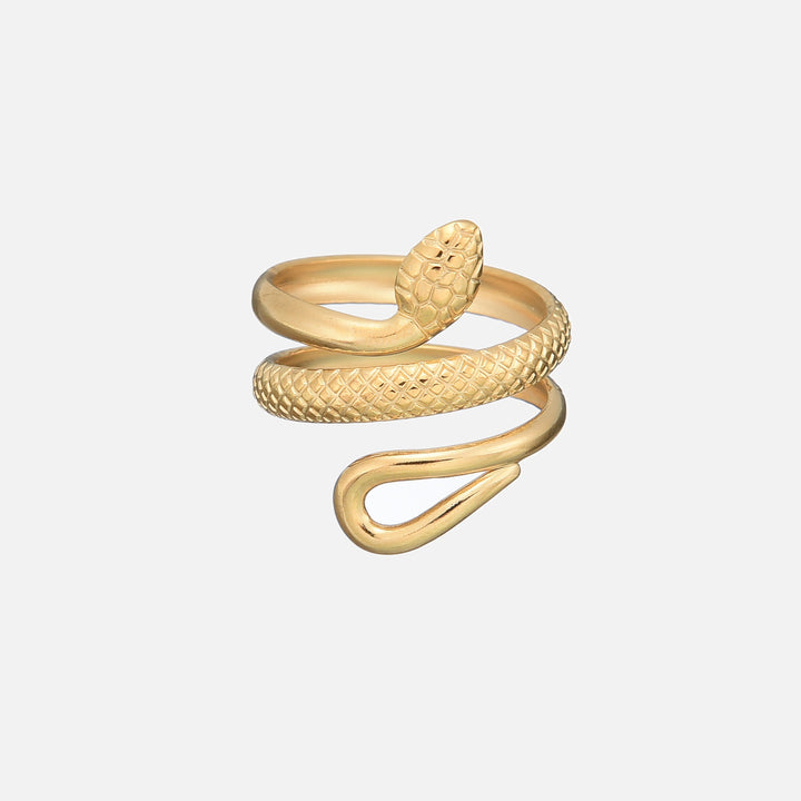 Detailed Snake Ring (Adjustable) - Elena Harper