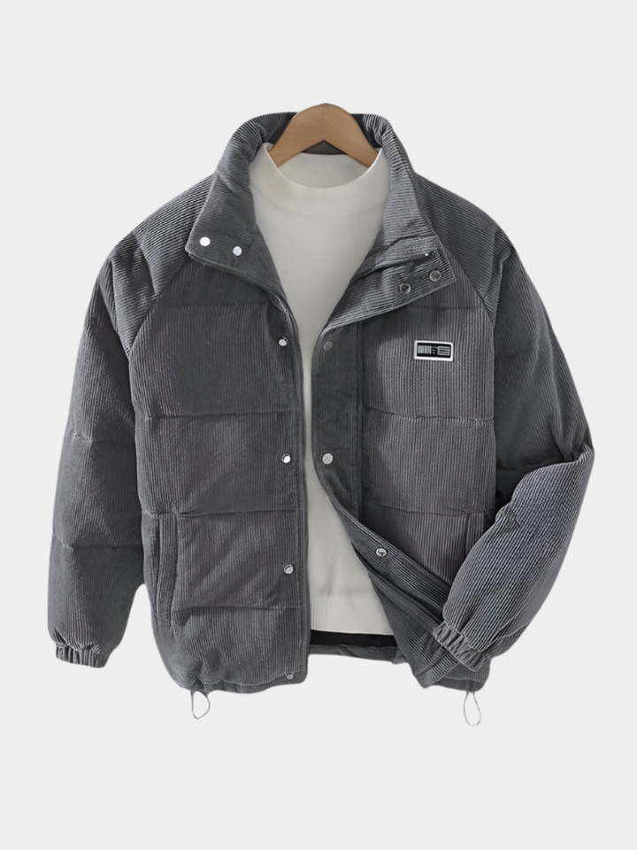 Laurent Monaco Striped Corduroy Jacket - Elena Harper