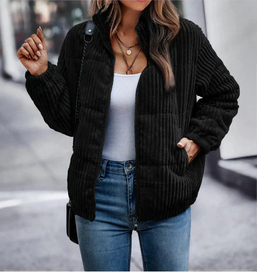 Women's Corduroy Jacket - Soft and Cozy