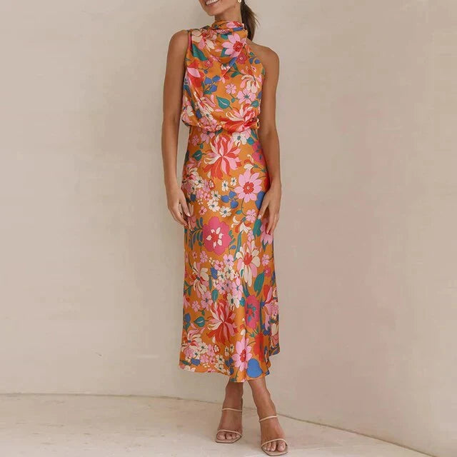 Women's Floral Maxi Dress - Veronica