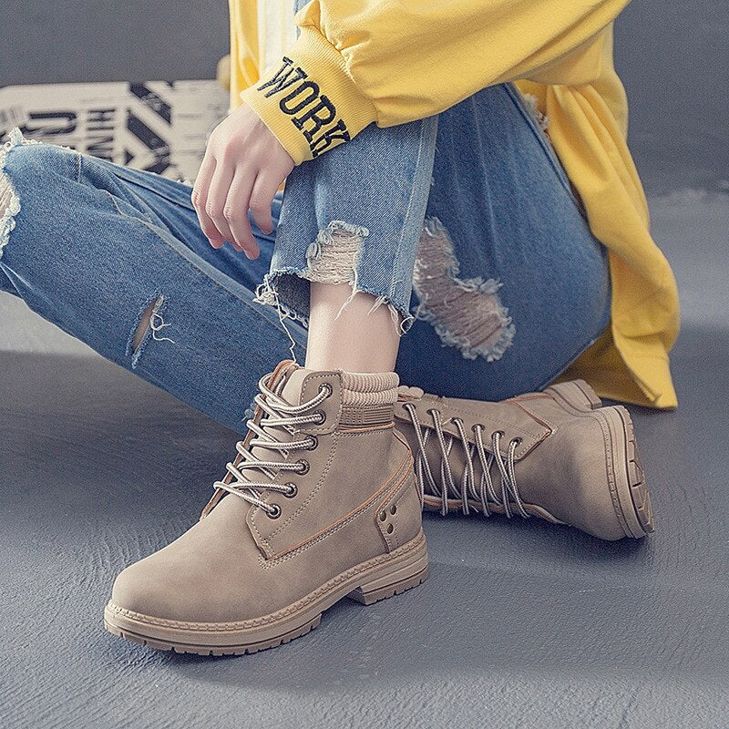 Women's Boots Sneaker Look Plush Lining Lightweight Winter with Rubber Sole, view 4 - Elena Harper