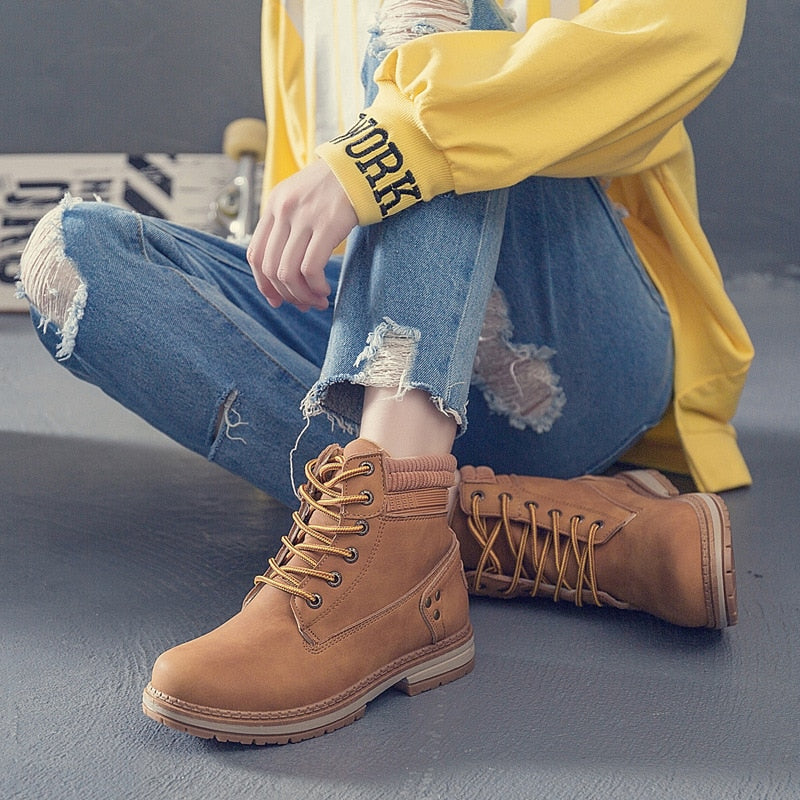 Women's Boots Sneaker Look Plush Lining Lightweight Winter with Rubber Sole, view 5 - Elena Harper