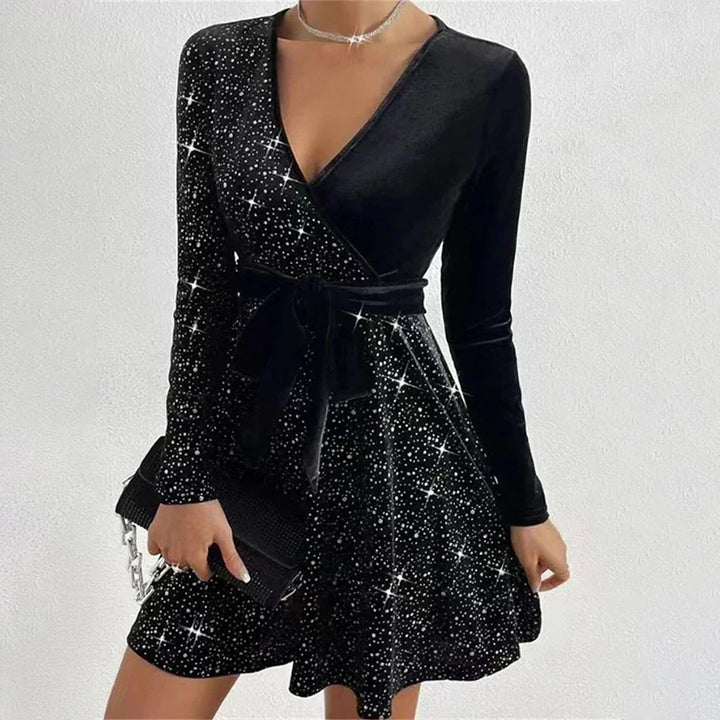 Women's Long Sleeve Mini Dress Frida, view 3 - Elena Harper