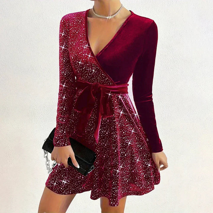 Women's Long Sleeve Mini Dress Frida, view 4 - Elena Harper