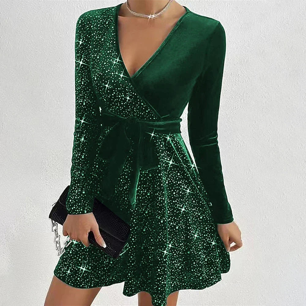Women's Long Sleeve Mini Dress Frida, view 6 - Elena Harper