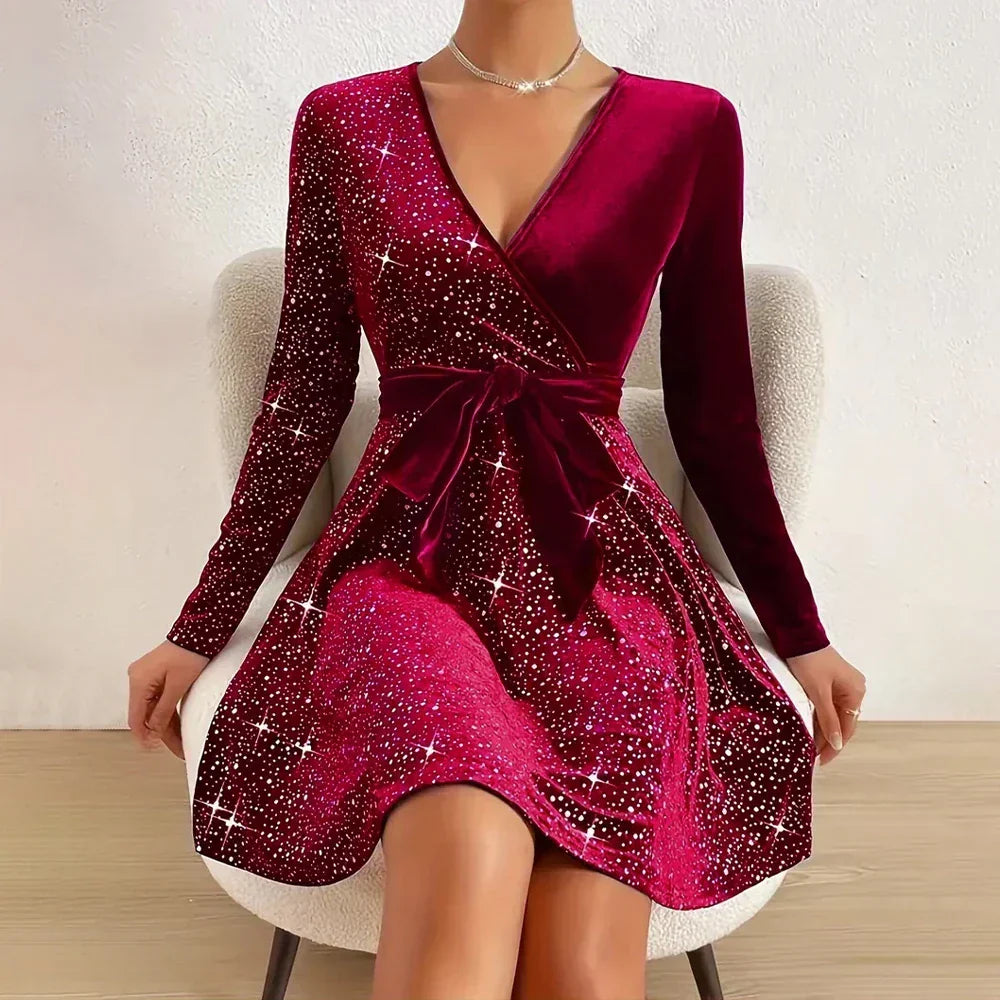 Women's Long Sleeve Mini Dress Frida - Elena Harper