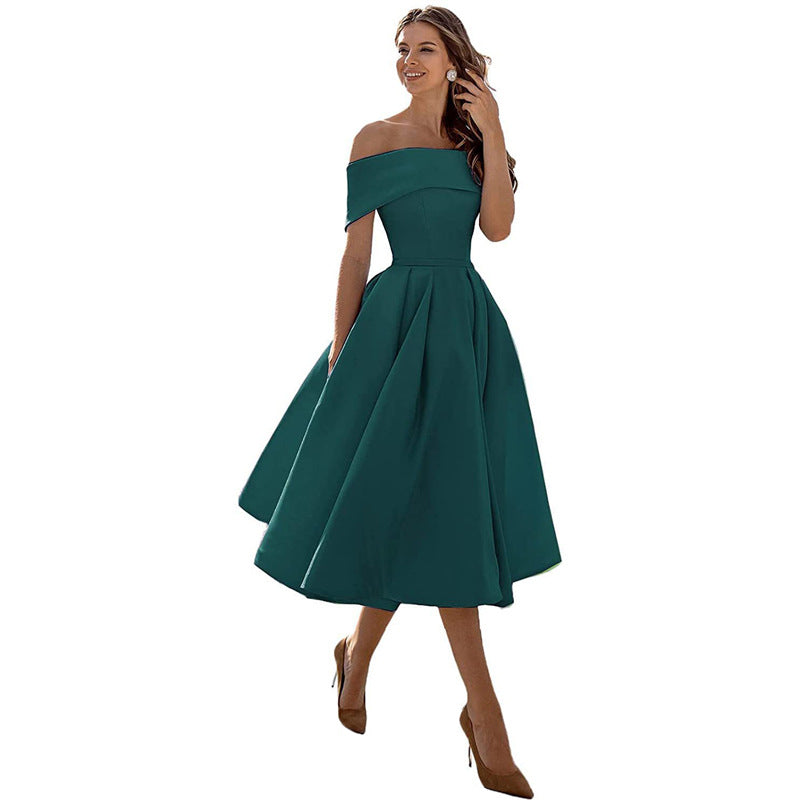 Women's Off the Shoulder Casual Midi Dress Anastasia, view 4 - Elena Harper