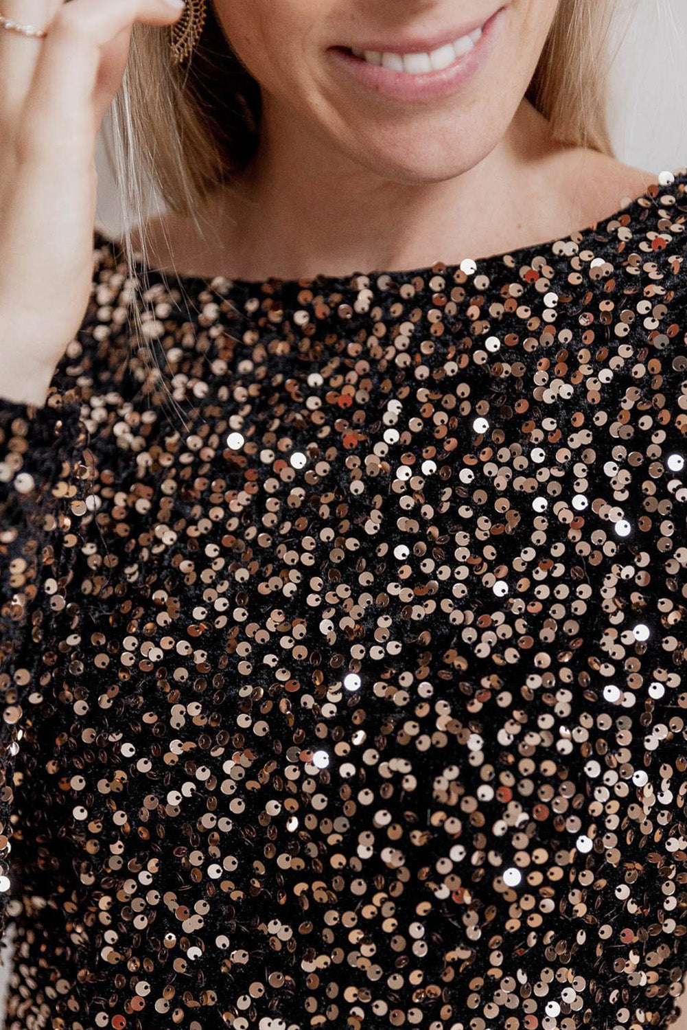 Women’s Sequin Mini Dress Sofia, view 5 - Elena Harper