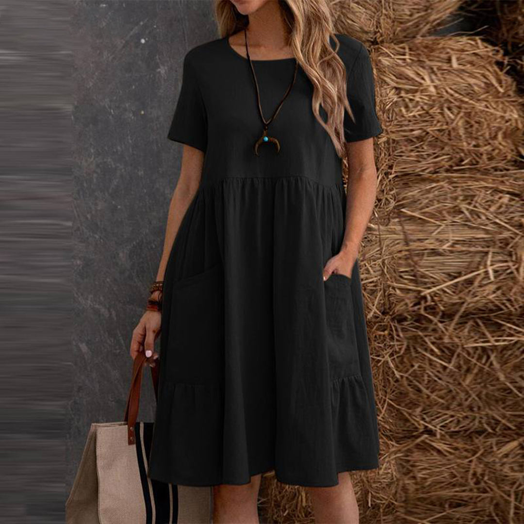 Women's Summer Dress Airy Design Elegant Cut - Lisa