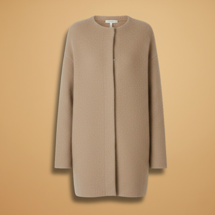 Women’s Cardigan with Popper Fastening and Dropped Shoulders