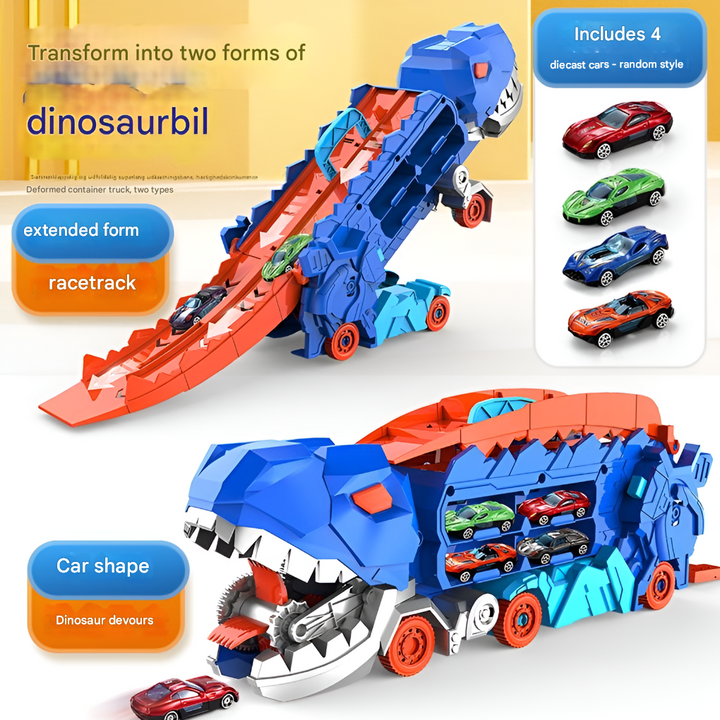 Dino City Transporter Race Track & Transformable Truck - Elena Harper