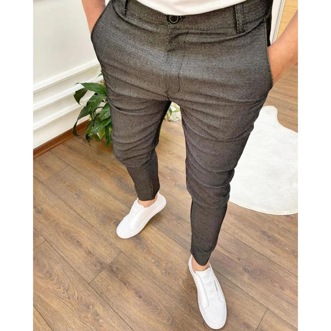 Georges Men's Stretch Trousers, view 2 - Elena Harper