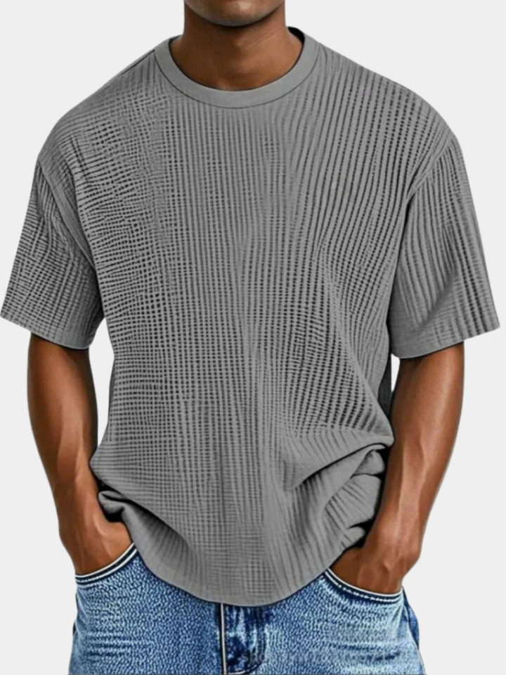 LAURENT MONACO | WAFFLE KNIT T-SHIRT FOR MEN