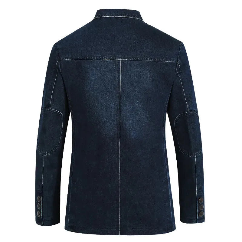 Men's Slim Fit Blazer – With Notched Lapel and Patch Pockets, Suitable for Work and Formal Occasions