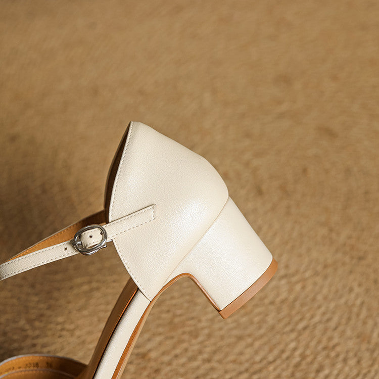 Elara Women’s Elegant Block Heel Shoes - Elena Harper