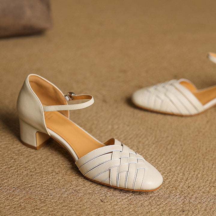 Elara Women’s Elegant Block Heel Shoes - Elena Harper