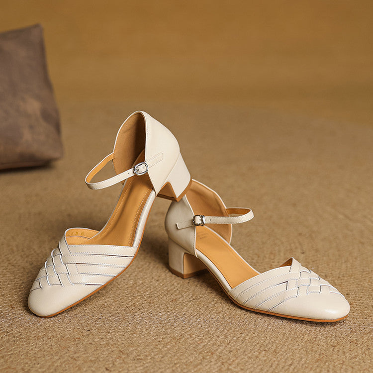 Elara Women’s Elegant Block Heel Shoes - Elena Harper