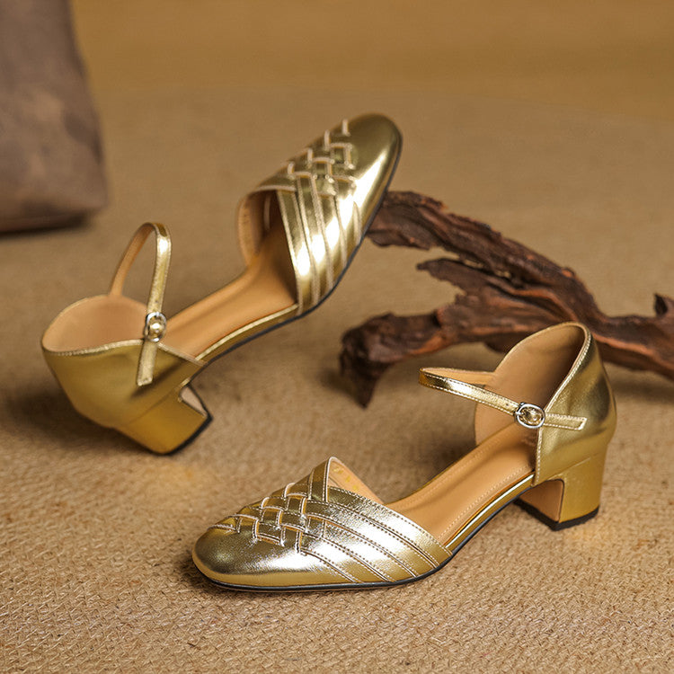 Elara Women’s Elegant Block Heel Shoes - Elena Harper