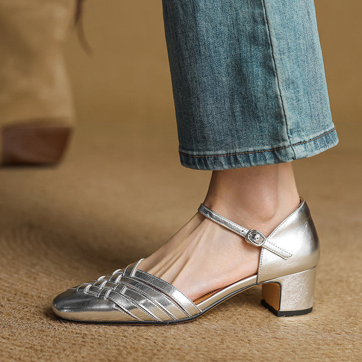 Elara Women’s Elegant Block Heel Shoes - Elena Harper