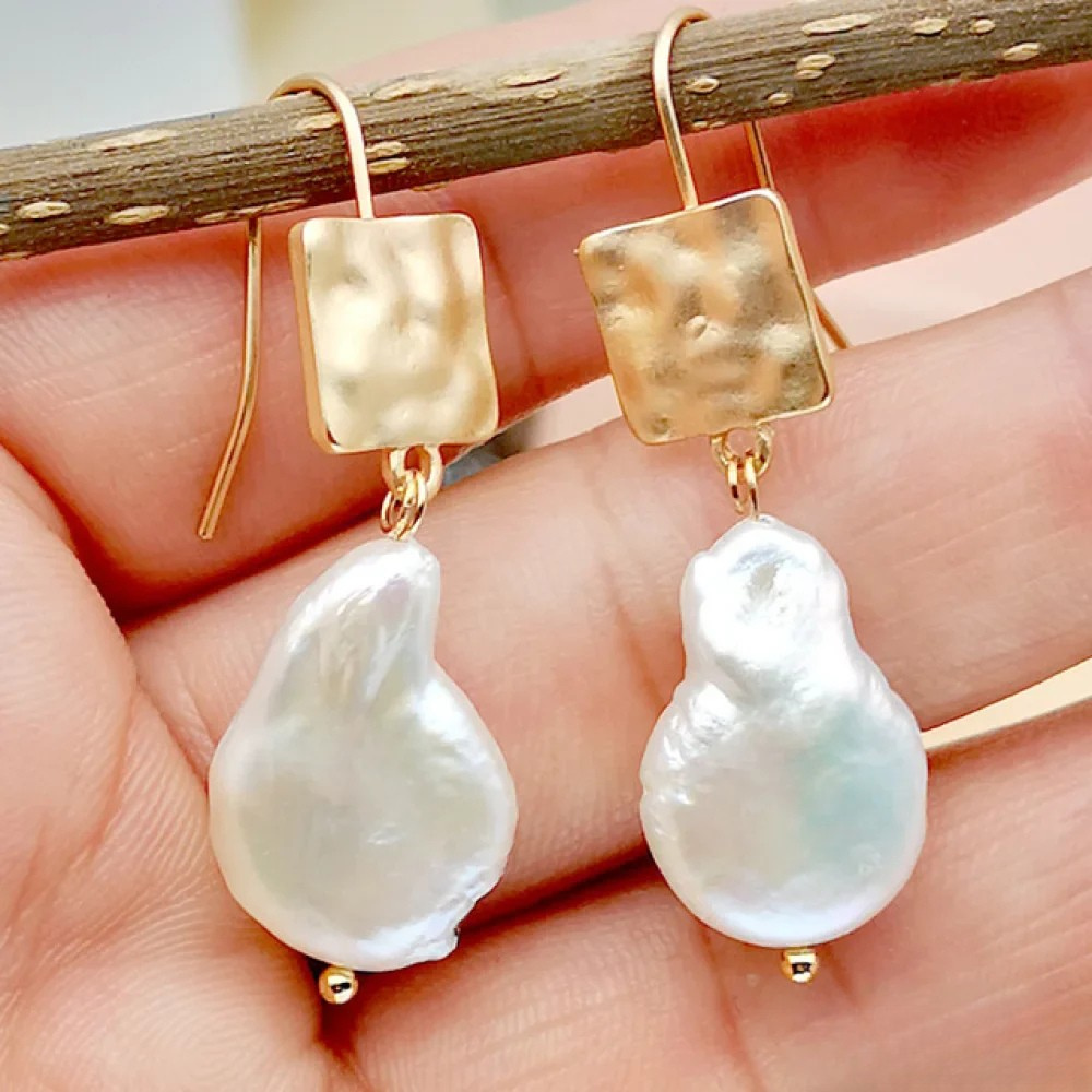 Fenna™  |  Antique Freshwater Pearl Earrings