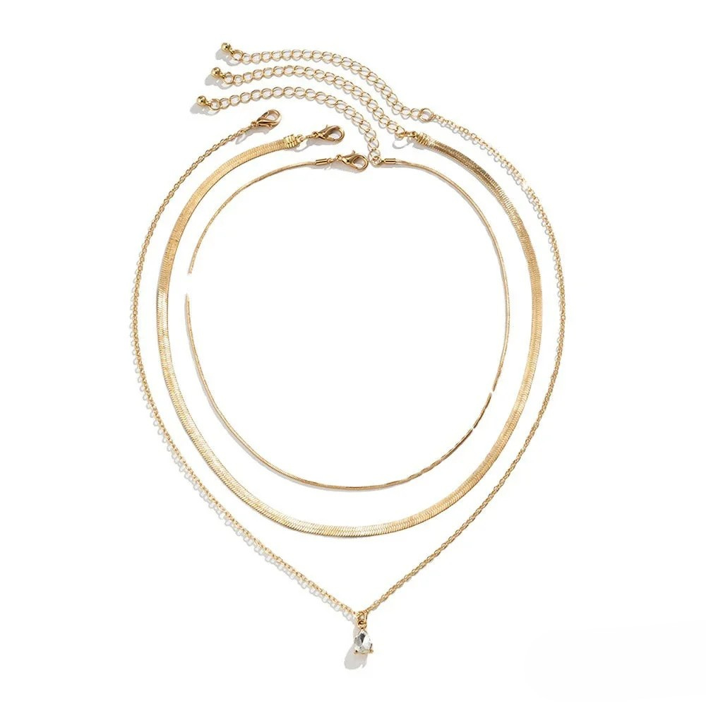 Karla™  |  Layered Necklace Gold-Coloured Pendant