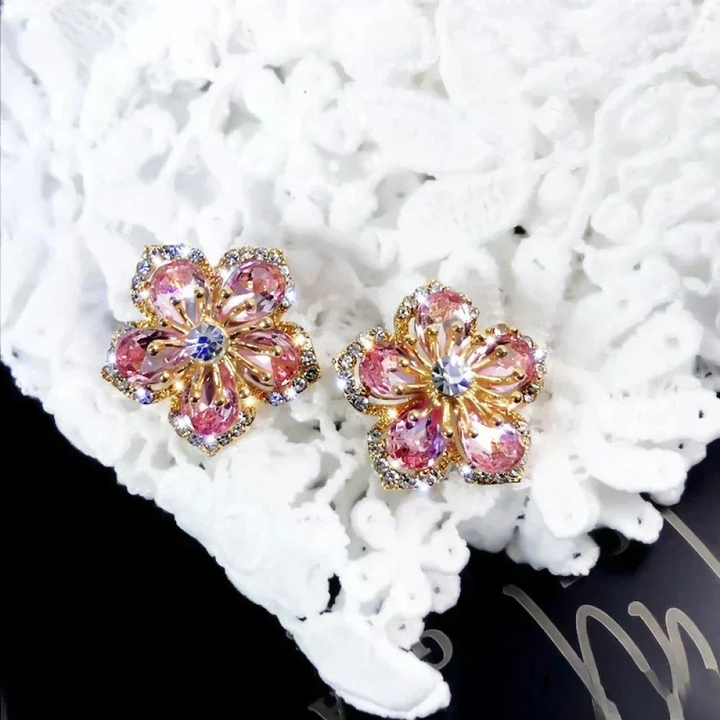 Sterling™  |  Silver Earrings Colourful Zirconia