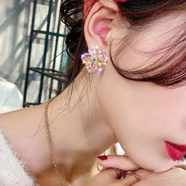 Sterling™  |  Silver Earrings Colourful Zirconia