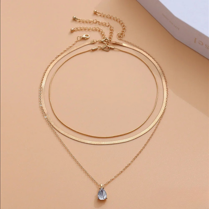 Karla™  |  Layered Necklace Gold-Coloured Pendant