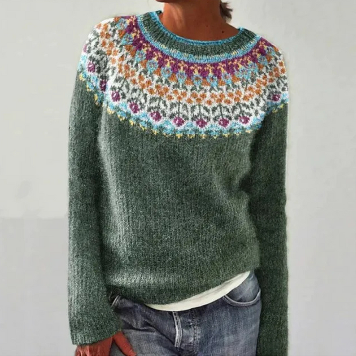 Allison Vintage Style Knit Sweater - Elena Harper