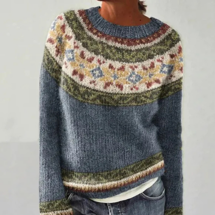 Allison Vintage Style Knit Sweater - Elena Harper