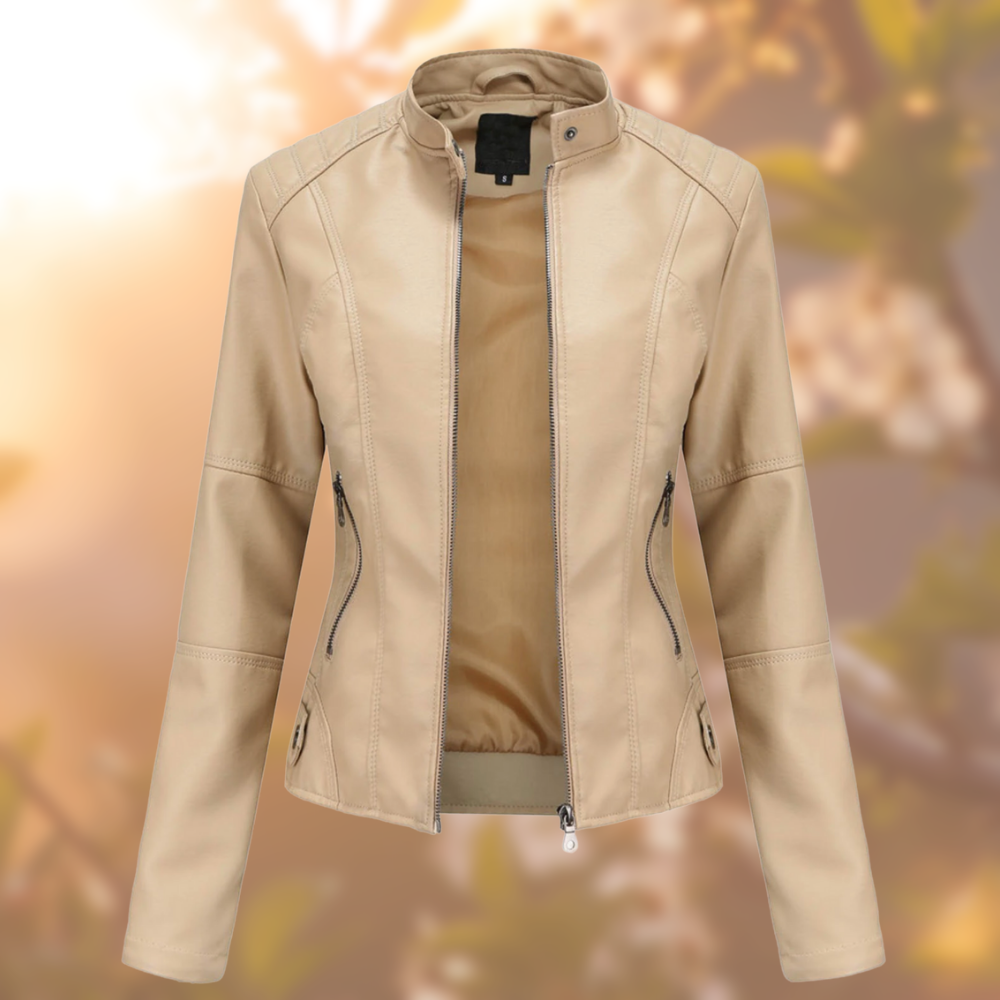 Alexa - Elegant and Unique Faux Leather Jacket