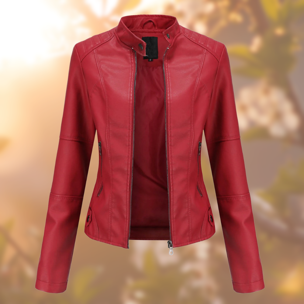 Alexa - Elegant and Unique Faux Leather Jacket