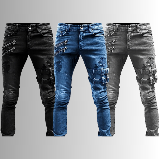 Men's Slim Fit Denim Jeans – Stretch, Casual, Comfortable for Daily Use