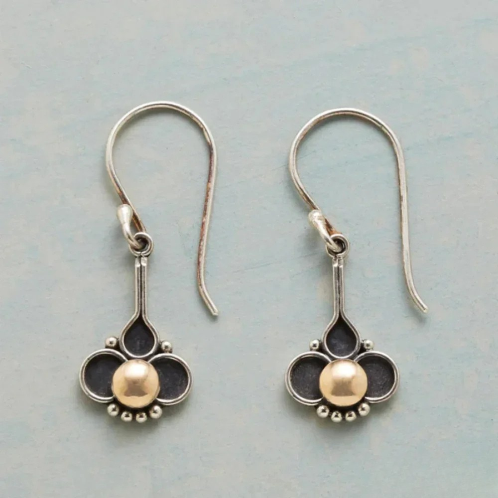 Tamsin™  |  Bohemian Clover Pearl Earrings