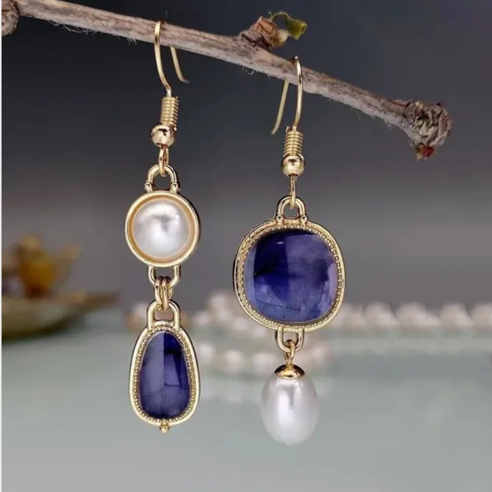 Retro™  |  Blue Stone Earrings