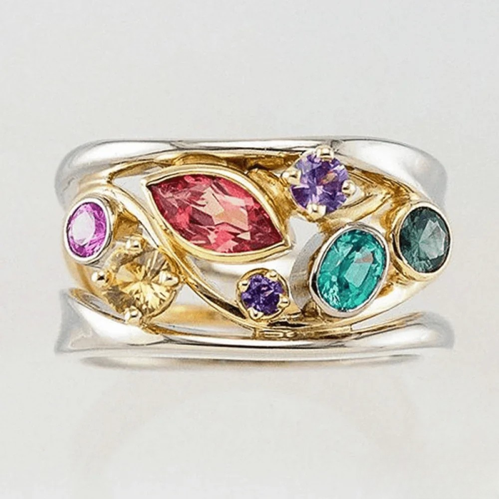 Yvette™  |  Vintage Ring Gold Zirconia