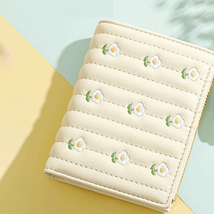 Embroidered Floral Wallet