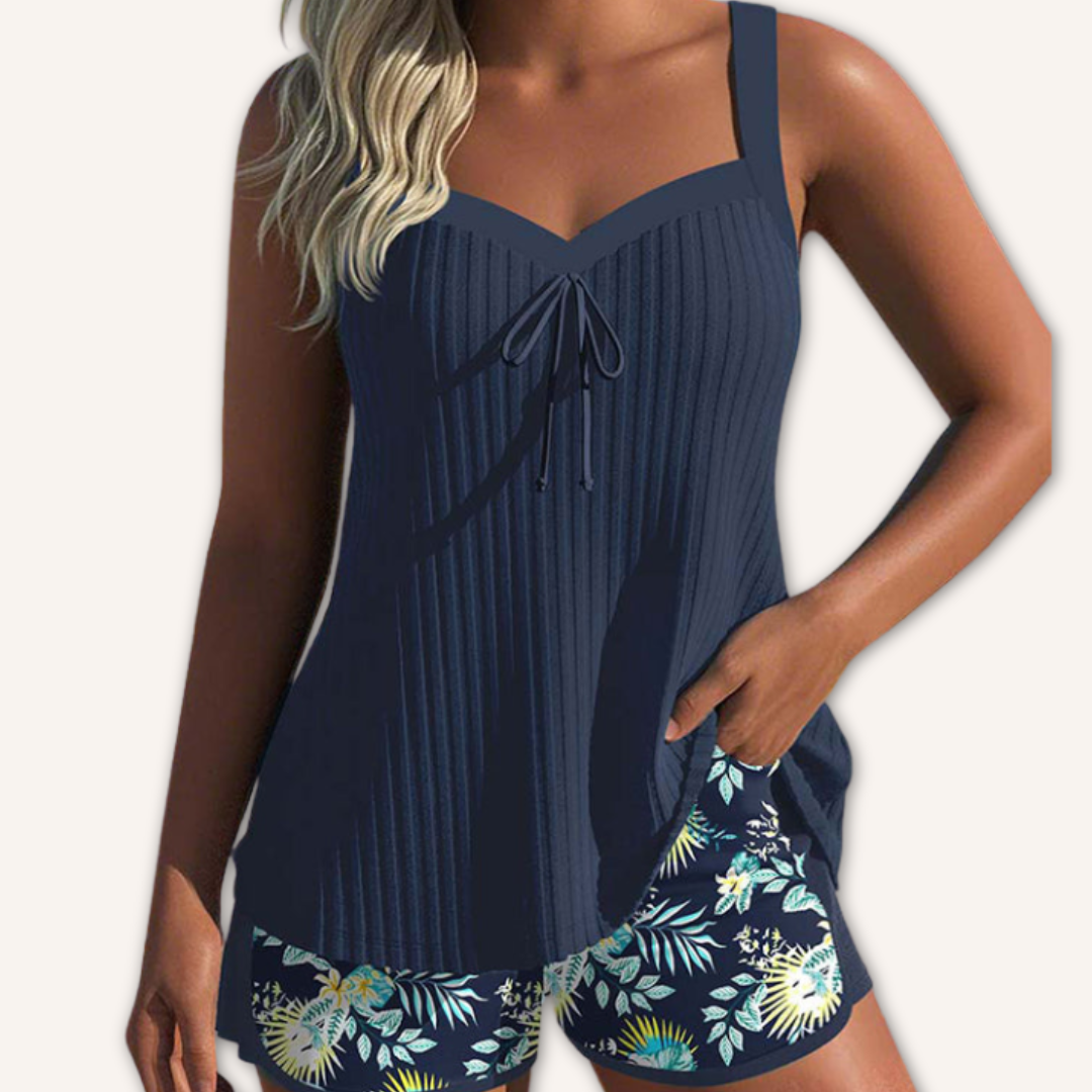 Clara™ – Elegant Floral Tankini Set