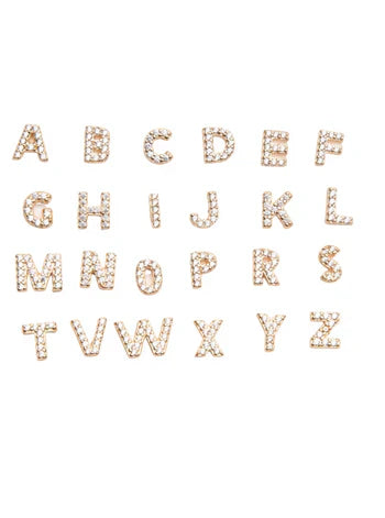 Mikhaela™  |  Letter Earrings 18k Gold