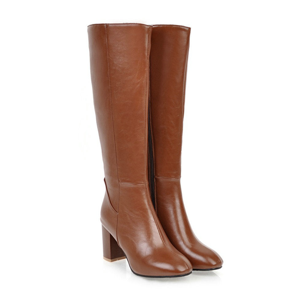 Mila - Luxe Zipper Boots for a Stylish Statement Look