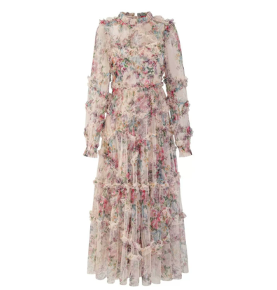 Doris Elegant Floral Dress for Every Occasion - Elena Harper