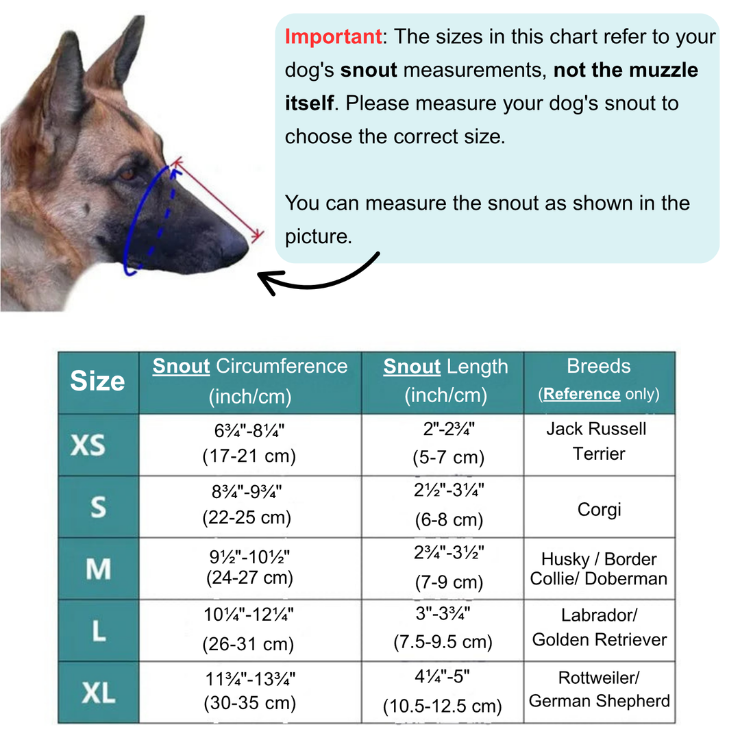 Soft Breathable Dog Muzzle for Comfort & Safety