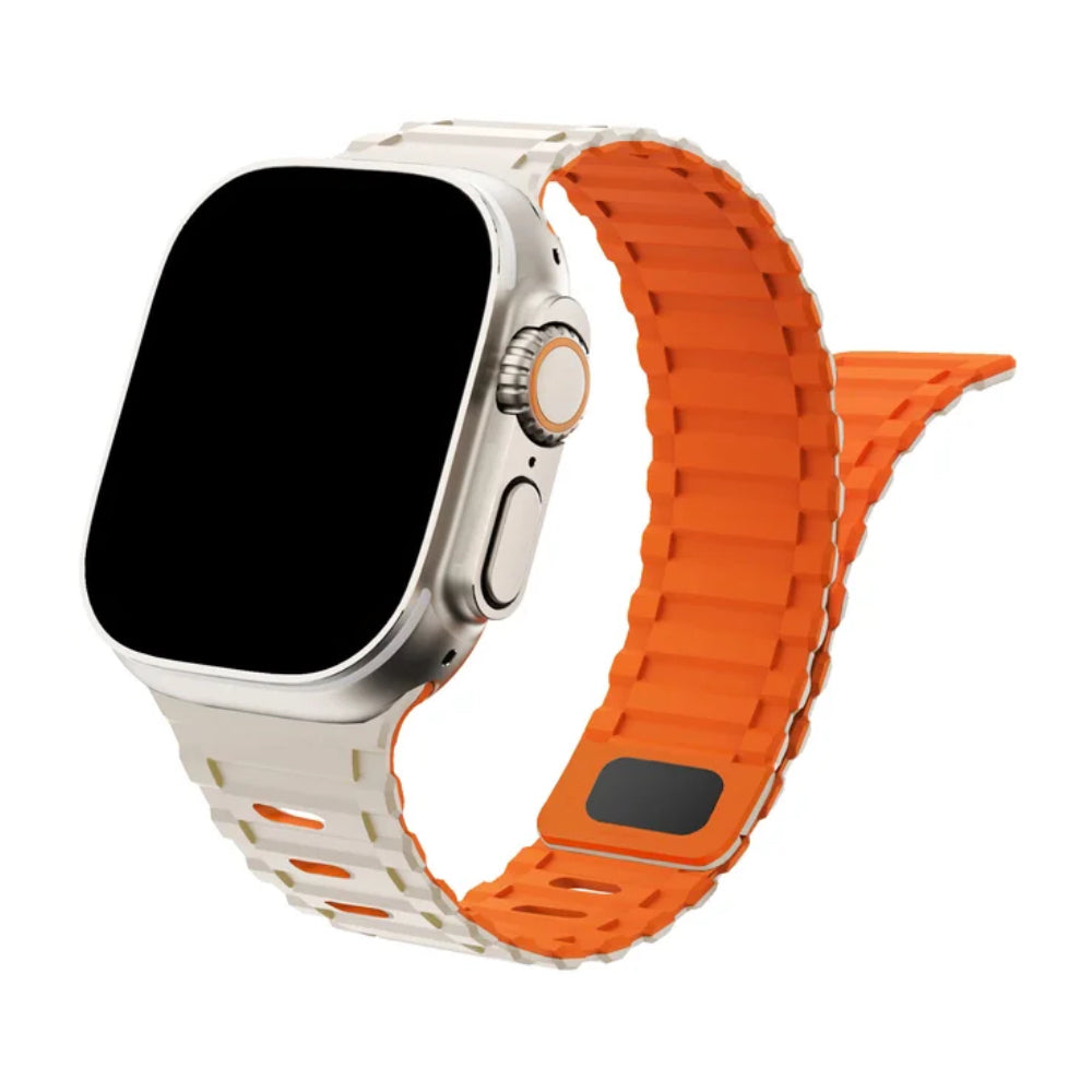 Silicone Watch Band with Magnetic Closure for Apple Watch