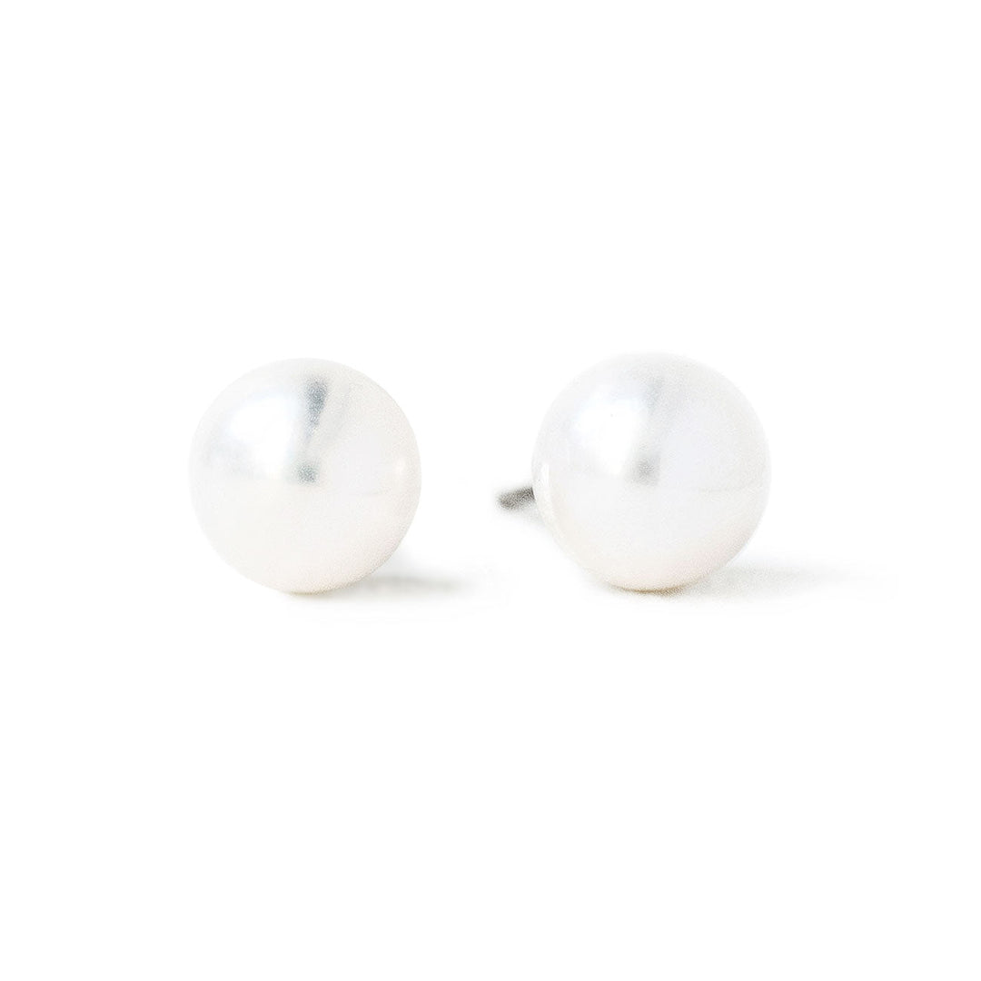 Aiko Classic Stud Earrings, view 5 - Elena Harper