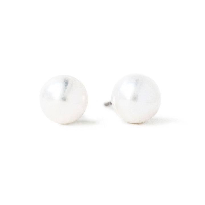 Aiko Classic Stud Earrings, view 5 - Elena Harper