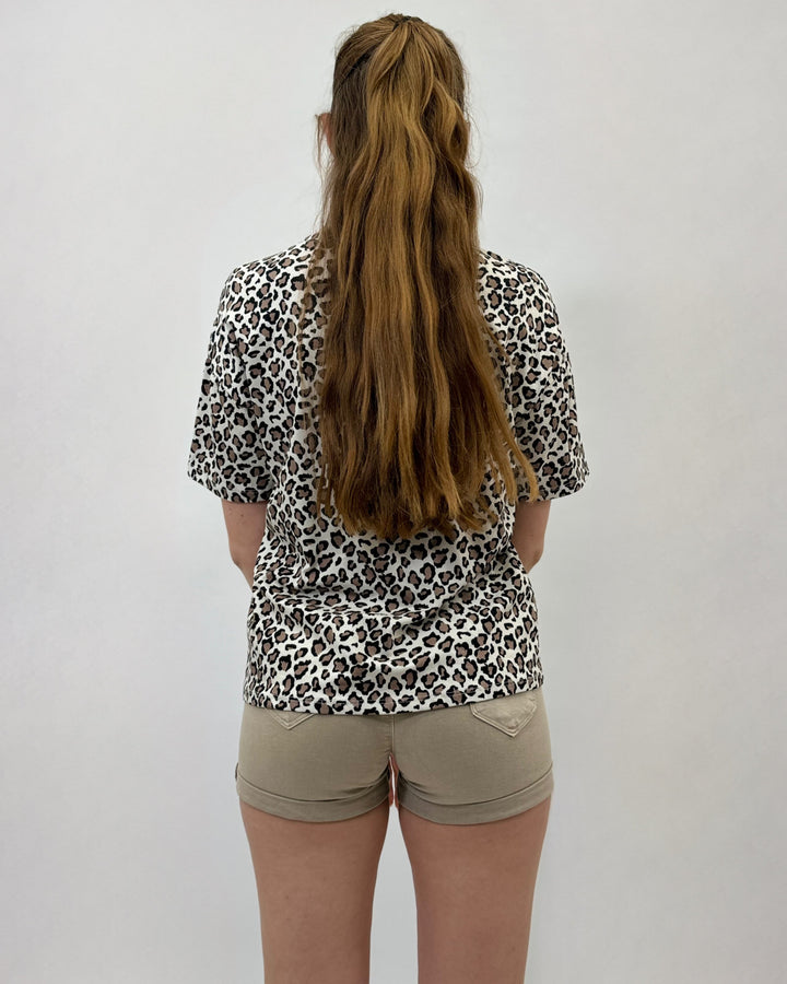 Leopard™  |  Print Top Paris Writing