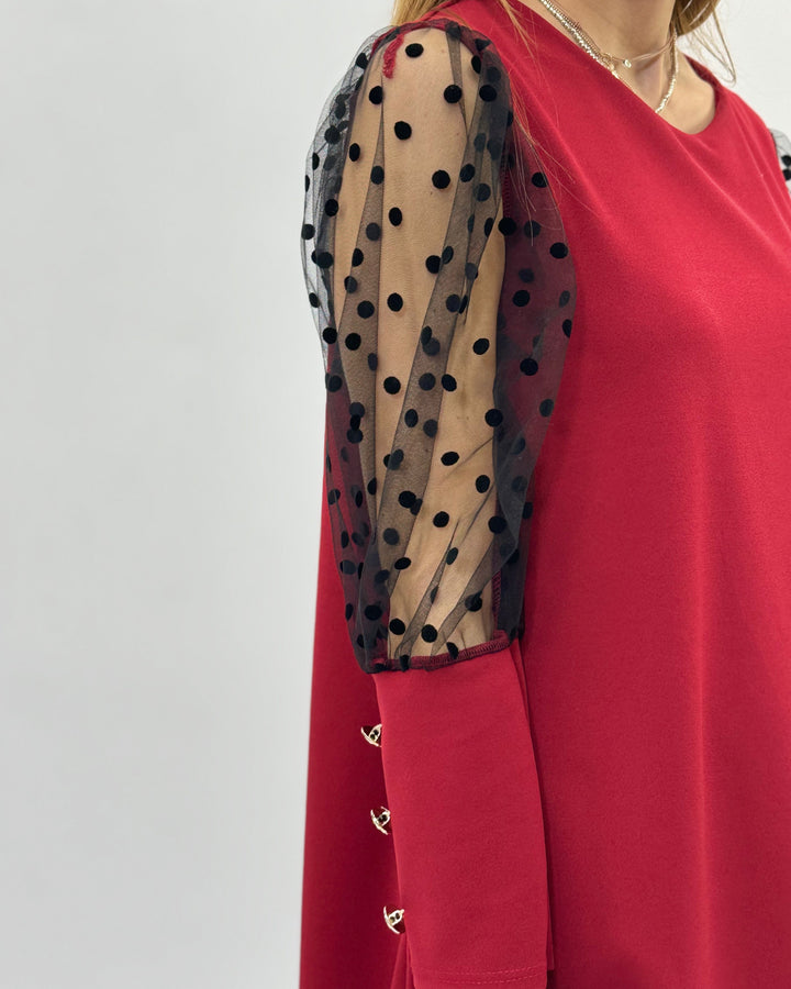 Karina™  |  Dress Polka Dot Sleeves