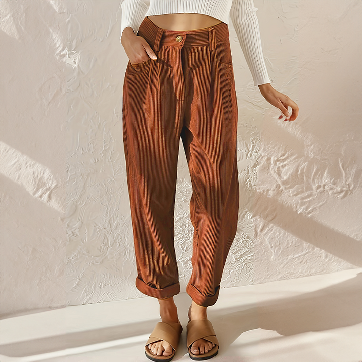 Stefanie | Women's High Waist Wide Leg Pants