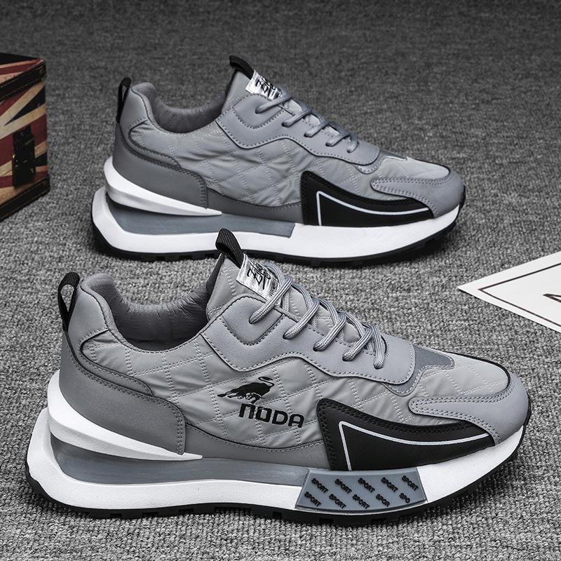 Men's Chunky Platform Lace-Up Sneakers for Elevated Style